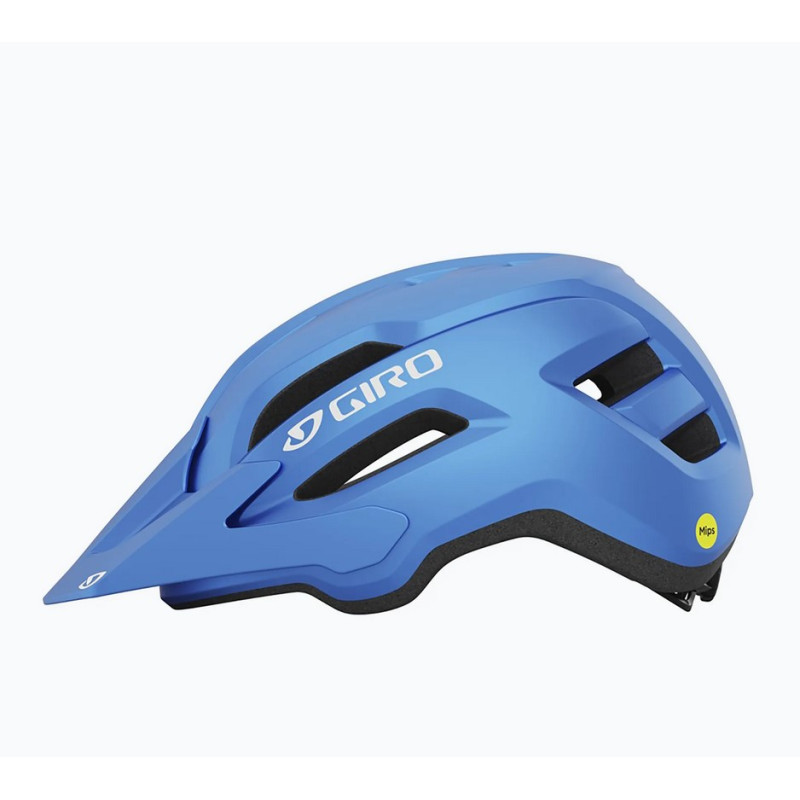 Kask rowerowy MTB Giro Fixture II MIPS w kolorze niebieskim – lekka konstrukcja z daszkiem