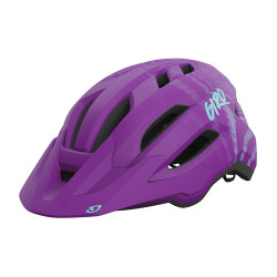 Kask młodzieżowy GIRO Fixture II Junior Matte Purple Ripple-widok pod kątem