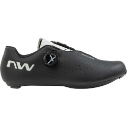 Buty rowerowe Northwave Sonic Plus Czarno-Szare-profil boczny widok na zapięcie SLW3 X-Dial