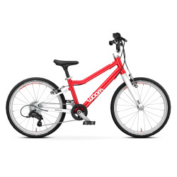 Rower dziecięcy Woom 20" GO 4 czerwony - widok z boku