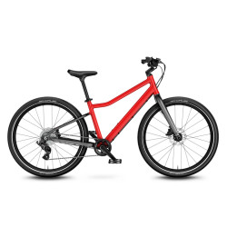 Rower dziecięcy WOOM 24" Explore 5 - Widok z prawego boku, kolor czerwony