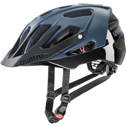 Kask rowerowy Uvex Quatro CC niebiesko-czarny-widok z boku