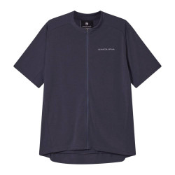 Koszulka Endura Loop S/S Zipped ciemno szara - widok z przodu