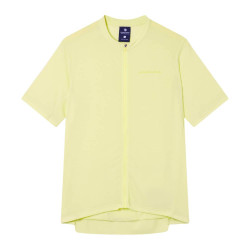 Koszulka Endura Loop S/S Zipped żółta - widok z przodu