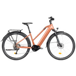 Rower M_Bike eT_BIKE 3.0 LADY łososiowy - widok od boku