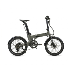 Rower Carlos E-bike składany model F Zielony-widok z boku