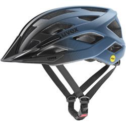 Kask rowerowy Uvex I-VO 2 MIPS Niebiesko-Czarny-widok z boku
