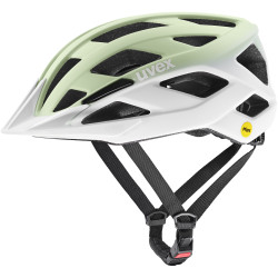 Kask rowerowy Uvex I-VO 2 MIPS Zielono-Biały-widok na bok.