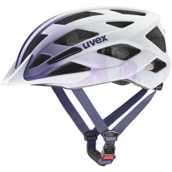 Kask rowerowy Uvex AIR WINGS 2 CC Lilac White Matt-widok z boku.