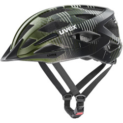 Kask rowerowy Uvex AIR WINGS 2 CC Dark Olive Black Matt-widok z boku.
