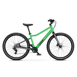 Rower dziecięcy Woom 24" EXPLORE 5 zielony - widok od boku