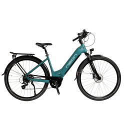 Rower elektryczny Neon VIVID 1.0 Real Teal - widok od boku